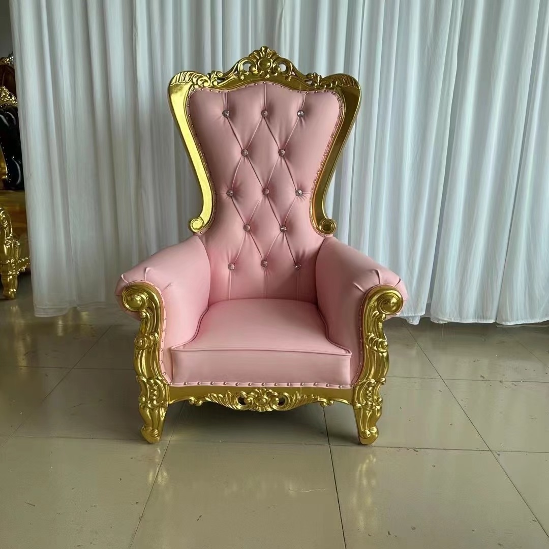 Kids party silver gold royal Throne king Chairs for events