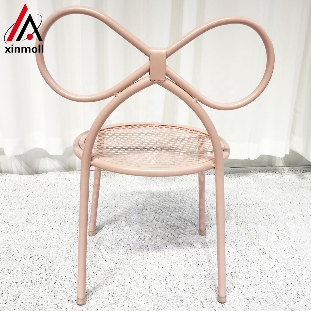 FOSHAN XM hot sale event chairs party banquet rental kids pink bow chairs