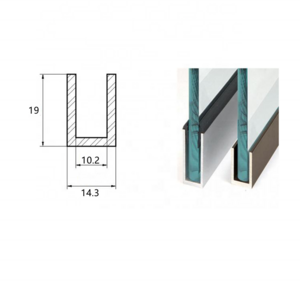 Customized Xingqiu Brand SDCD38 Aluminum Frameless Shower Enclosure 10mm Glass Fixed Panel Deep U Channel