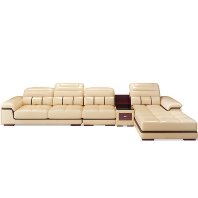 USIT Customizable luxury high-end leather latex combination furniture villa couch living room sofas