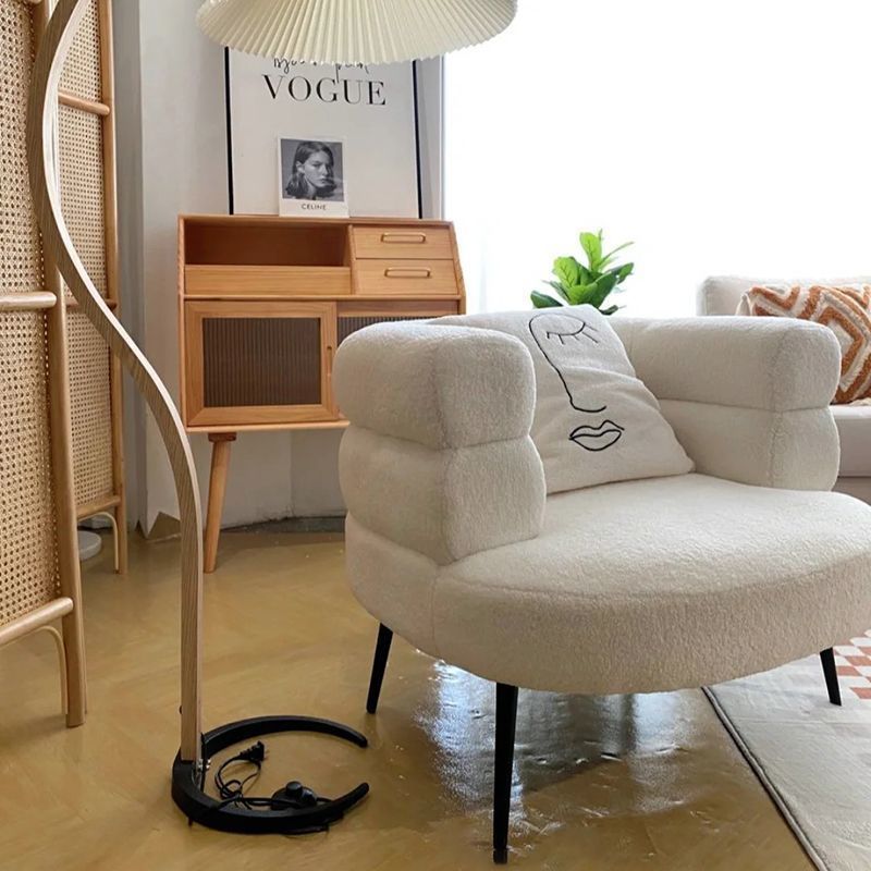 Nordic Style Simple Single Armchair Home Furniture Sherpa Sofa chair Accent Leisure Chair For Bedroom