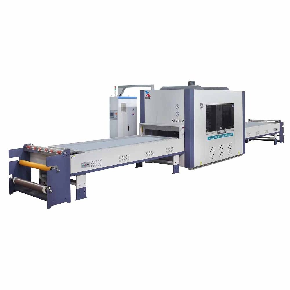 Positive Negative Vacuum Membrane Press Multi Function Panel Shaped  PVC Film Laminating Machine For Cabinet Kitchen Door