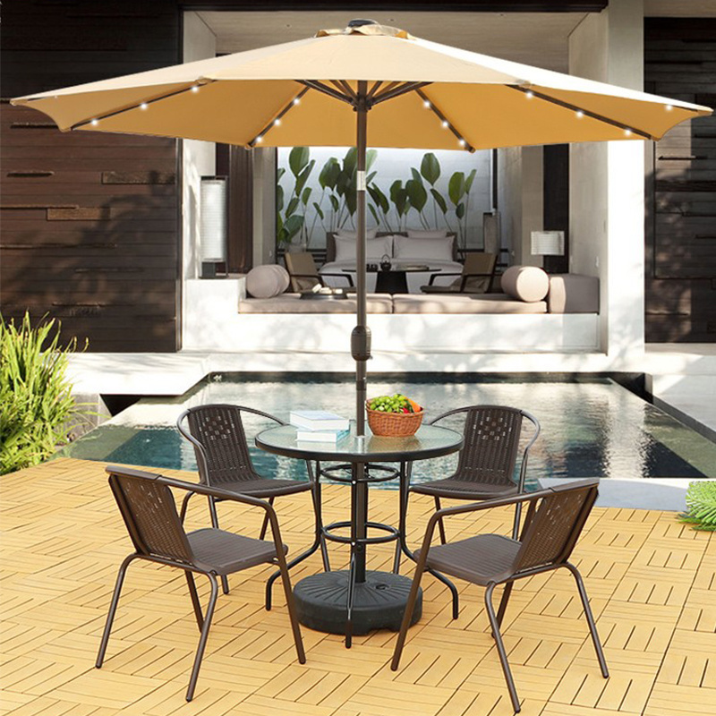 grand parasol anti vent hotel parasols outdoor umbrellas LED uplion sun garden parasol