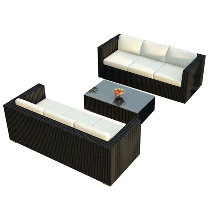 Balcony Nice Garden Outdoor Wicker Sectional Patio Rattan Sofa Set