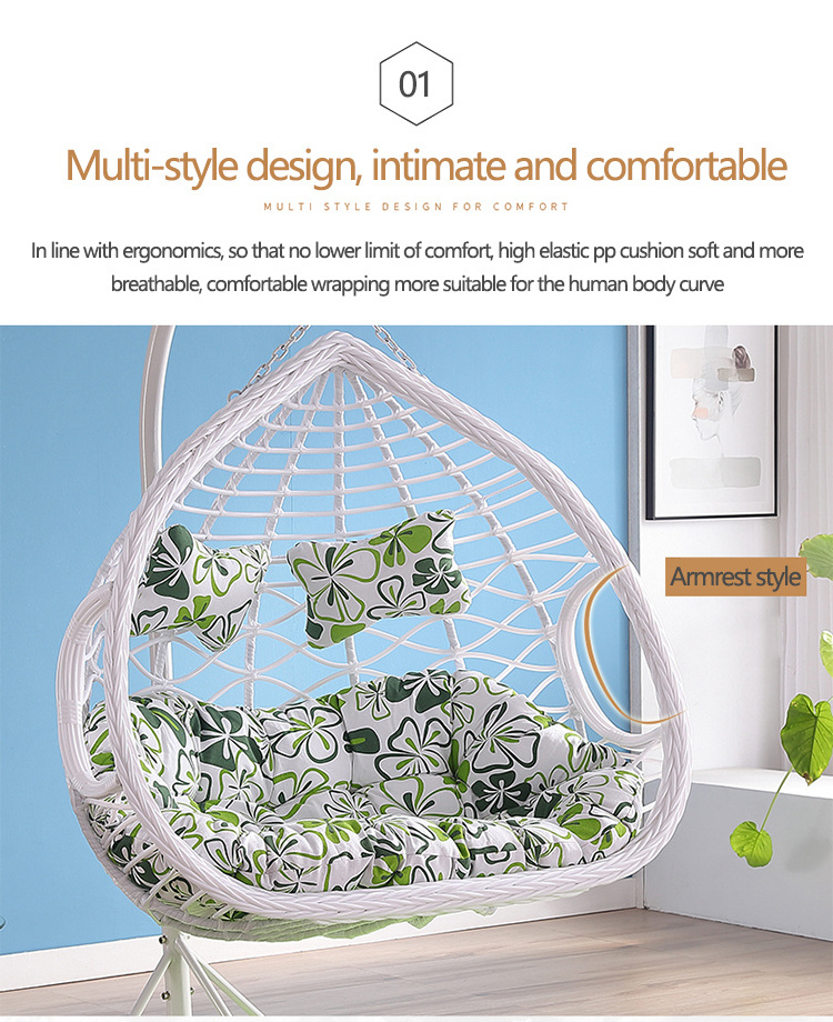 High Quality Swivel Papasan Chair 360 Degree Rattan Wicker Papasan Chair With Cushion For Patio Garden