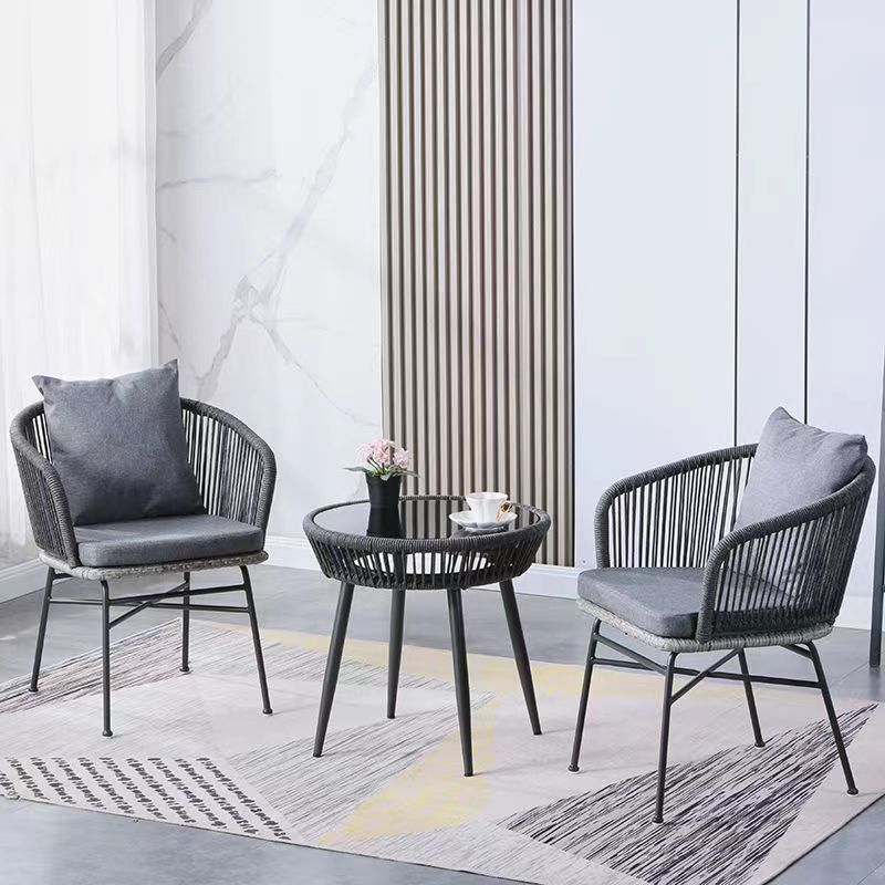 High Quality Aluminium Frame Rattan Table And Chairs