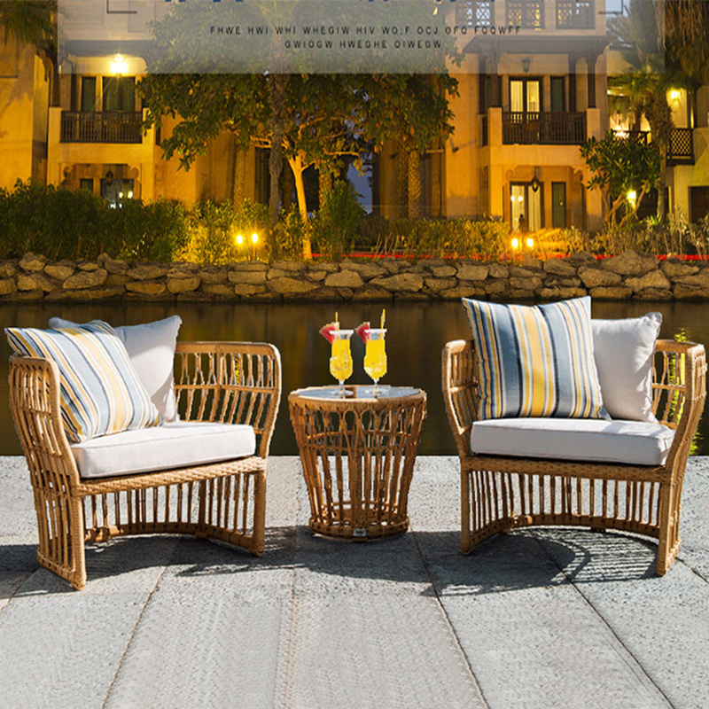 Kd Design Garden Sets Patio Chair Garden Table Leisure Rattan Sofa Set Outdoor Wicker Rattan Furniture