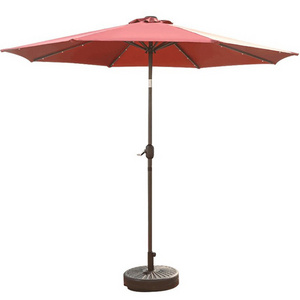 grand parasol anti vent hotel parasols outdoor umbrellas LED uplion sun garden parasol