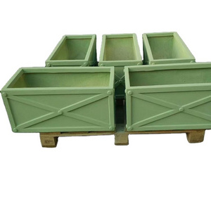 Outdoor set Fiber clay flower tank Outdoor rectangular magnesium cement flower box Large planter for outdoor plants