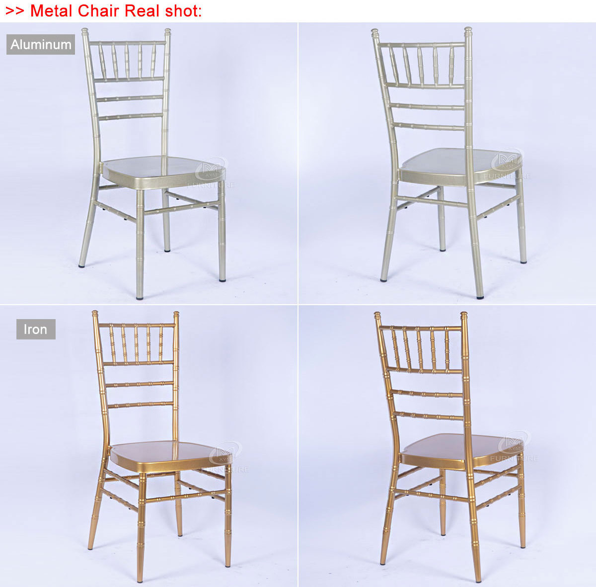 10 Years experience manufacturer wholesale popular tiffany wedding stacking chiavari chair