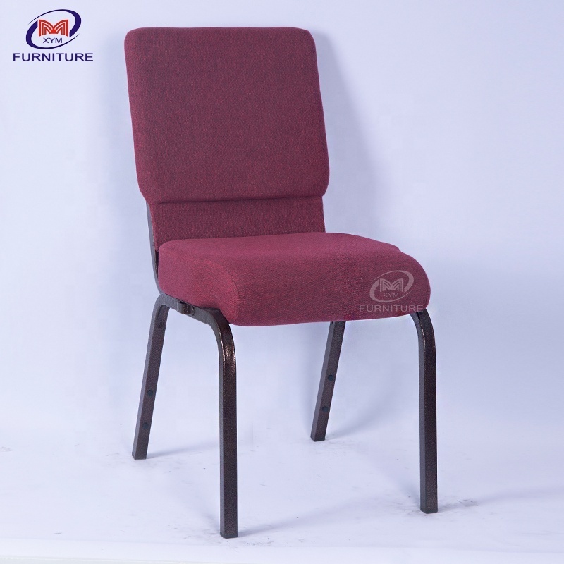 Cheap knock down design for rental padded church chairs church seat