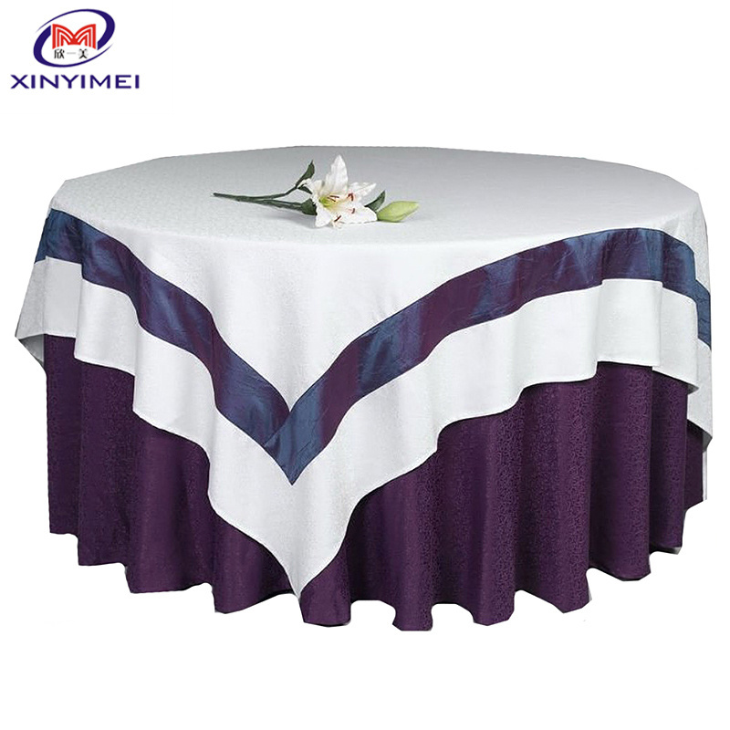 Factory price wedding polyester table cloth table linen table cover for event