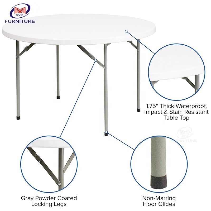 5ft Folding Round Plastic Table XYM-T24