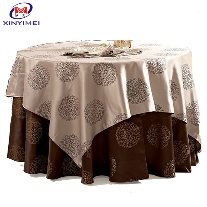 Factory price wedding polyester table cloth table linen table cover for event