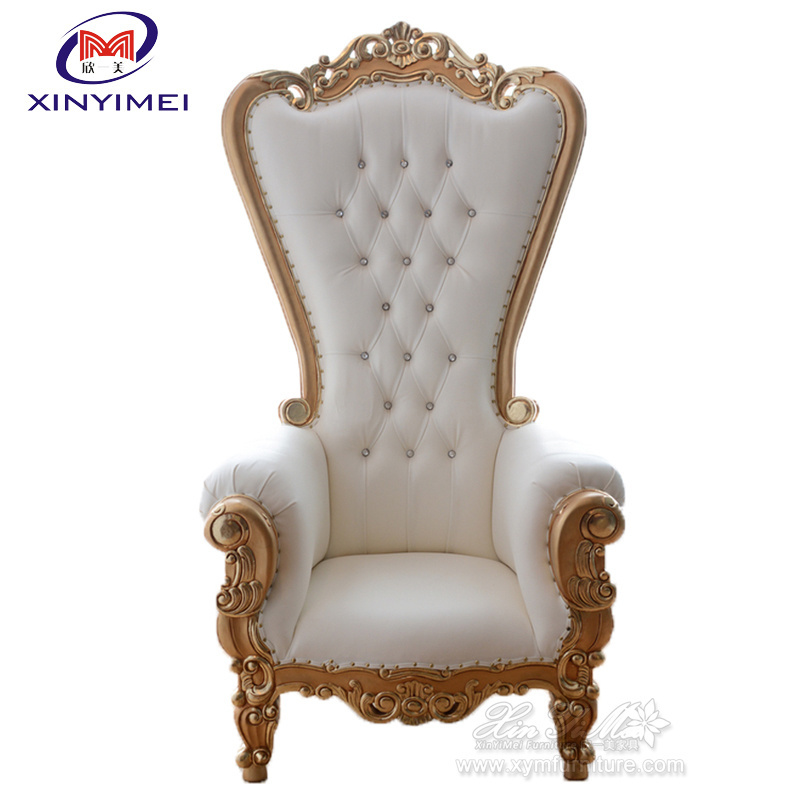 Quality guaranteed elegant high class king luxury royal queen wedding throne chair