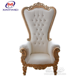 Quality guaranteed elegant high class king luxury royal queen wedding throne chair