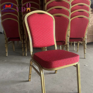 Wedding covers spandex banquet stackable chairs for events gold iron metal dome back stacking chair in beige