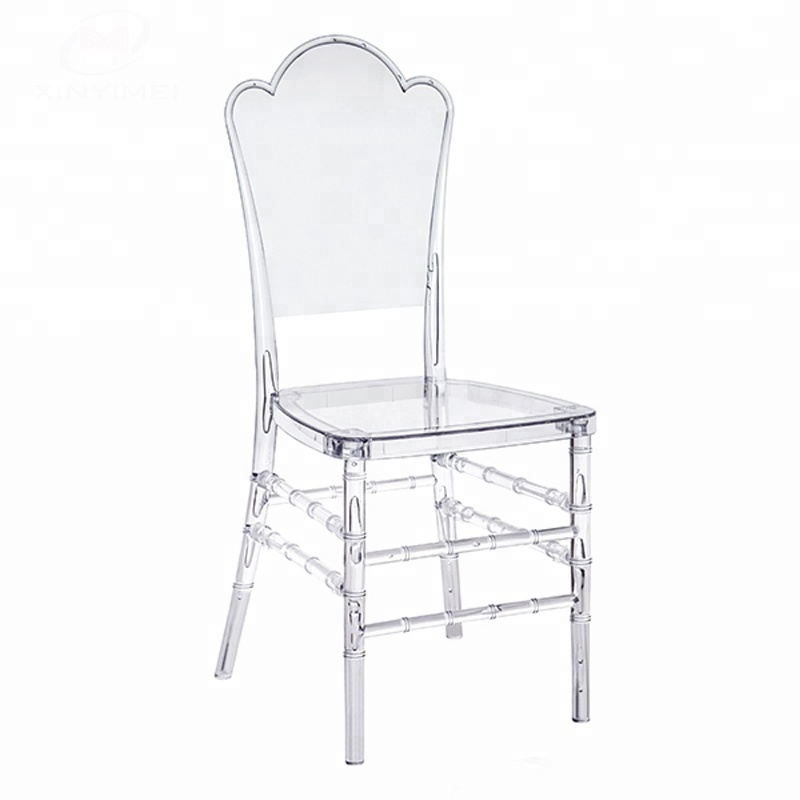 New design ghost transparent acrylic flower chair for events