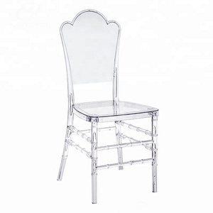 New design ghost transparent acrylic flower chair for events