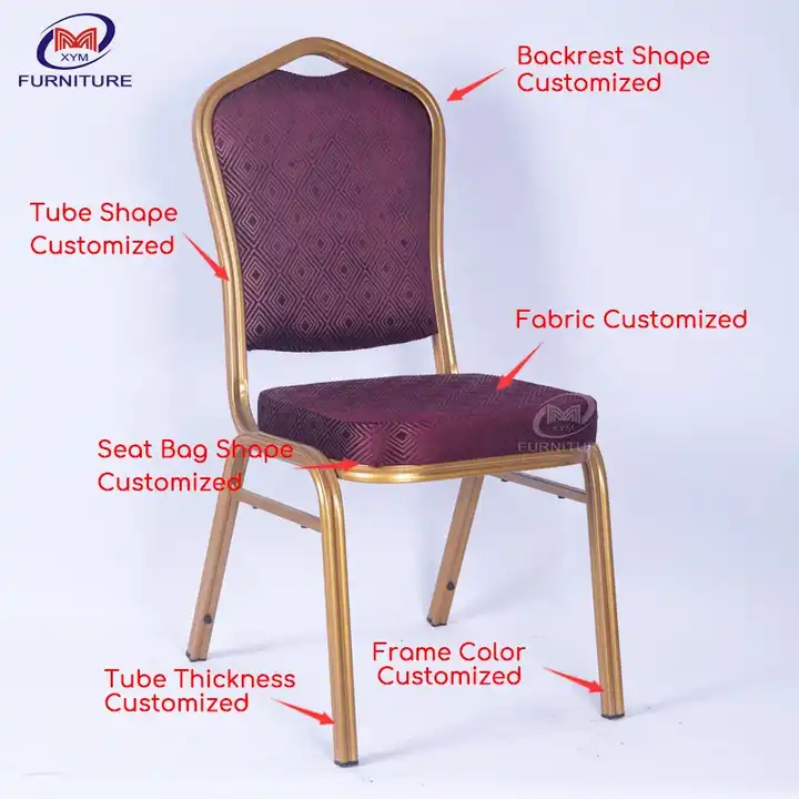 Wedding covers spandex banquet stackable chairs for events gold iron metal dome back stacking chair in beige