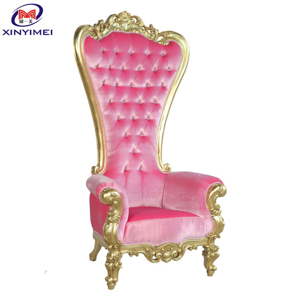 Quality guaranteed elegant high class king luxury royal queen wedding throne chair