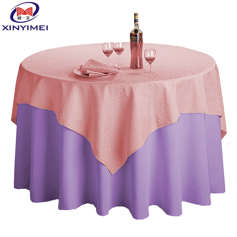 Factory price wedding polyester table cloth table linen table cover for event