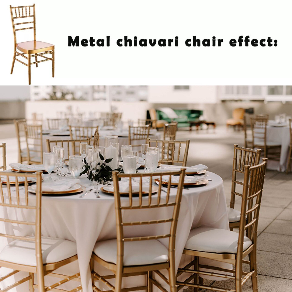 10 Years experience manufacturer wholesale popular tiffany wedding stacking chiavari chair