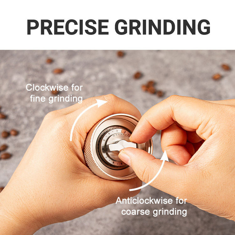 Adjustable Bur Grinder Coffee Manual Hand Grinder Homeuse Coffee Bean Grinders