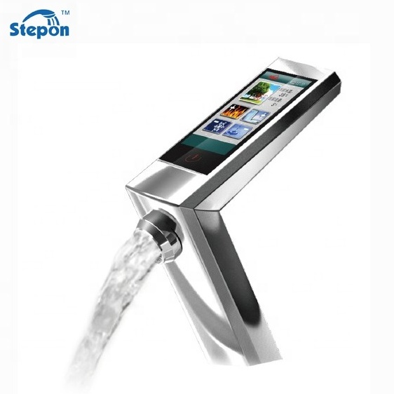 Stepon WiFi function APP control digital temperature control water faucet digital display basin faucet smart digital faucet