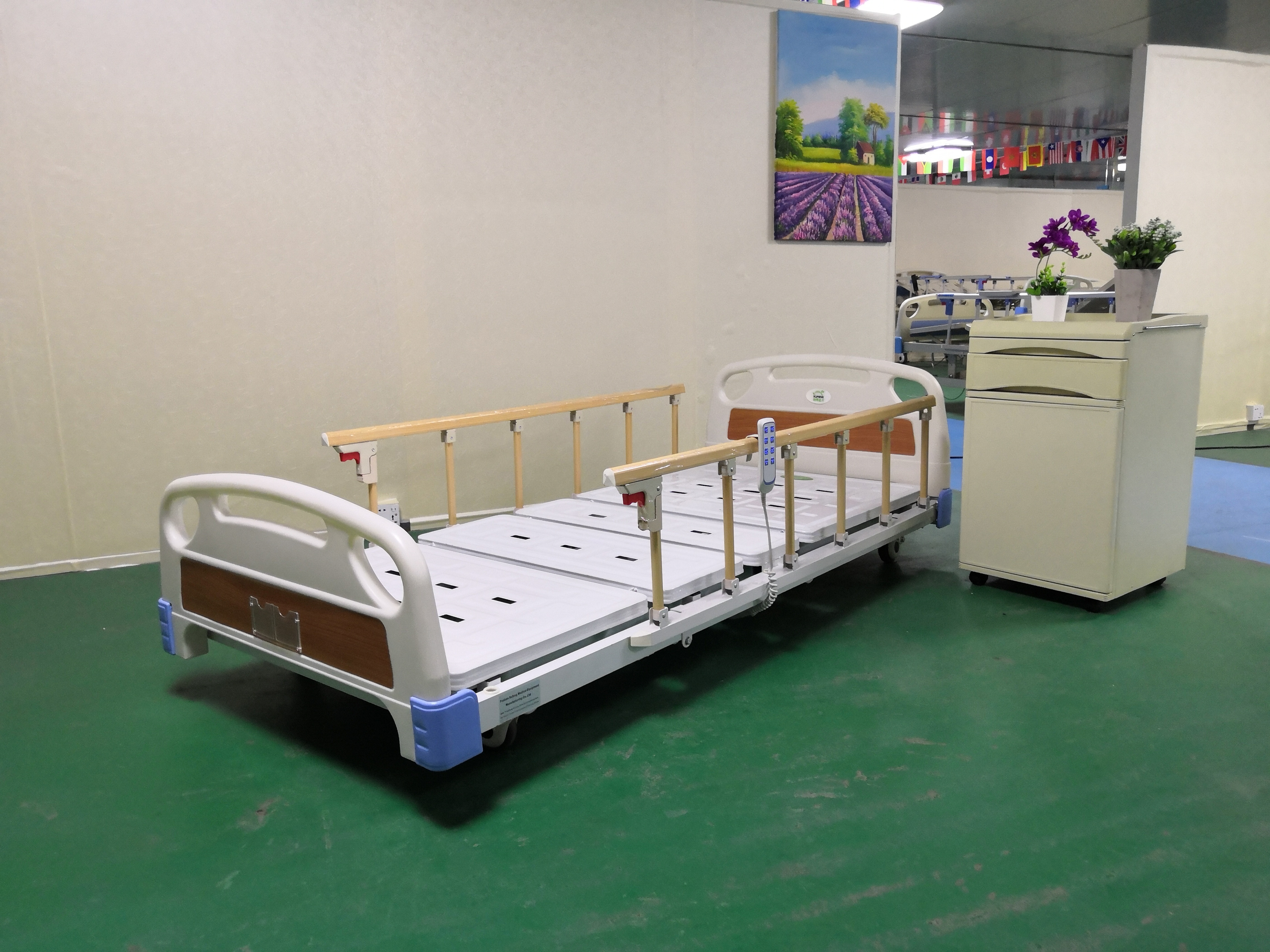 family use nursing Super Low Three Function Electric medical bed price for sale