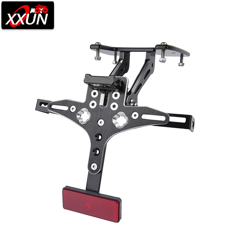 XXUN Motorcycle Parts License Plate Holder Tail Light Bracket Tidy Fender Eliminator for Suzuki GSXR600 GSXR 750 2006 2007