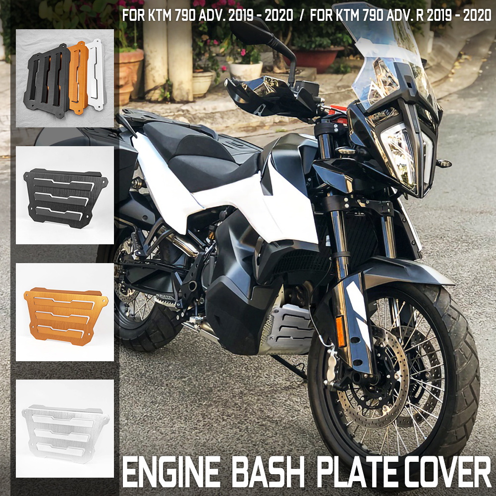 XXUN Motorcycle Accessories Engine Guard Bashplate Cover Protector Crap Flap for KTM 790 Adventure ADV R S Rally 2019 2020 2021