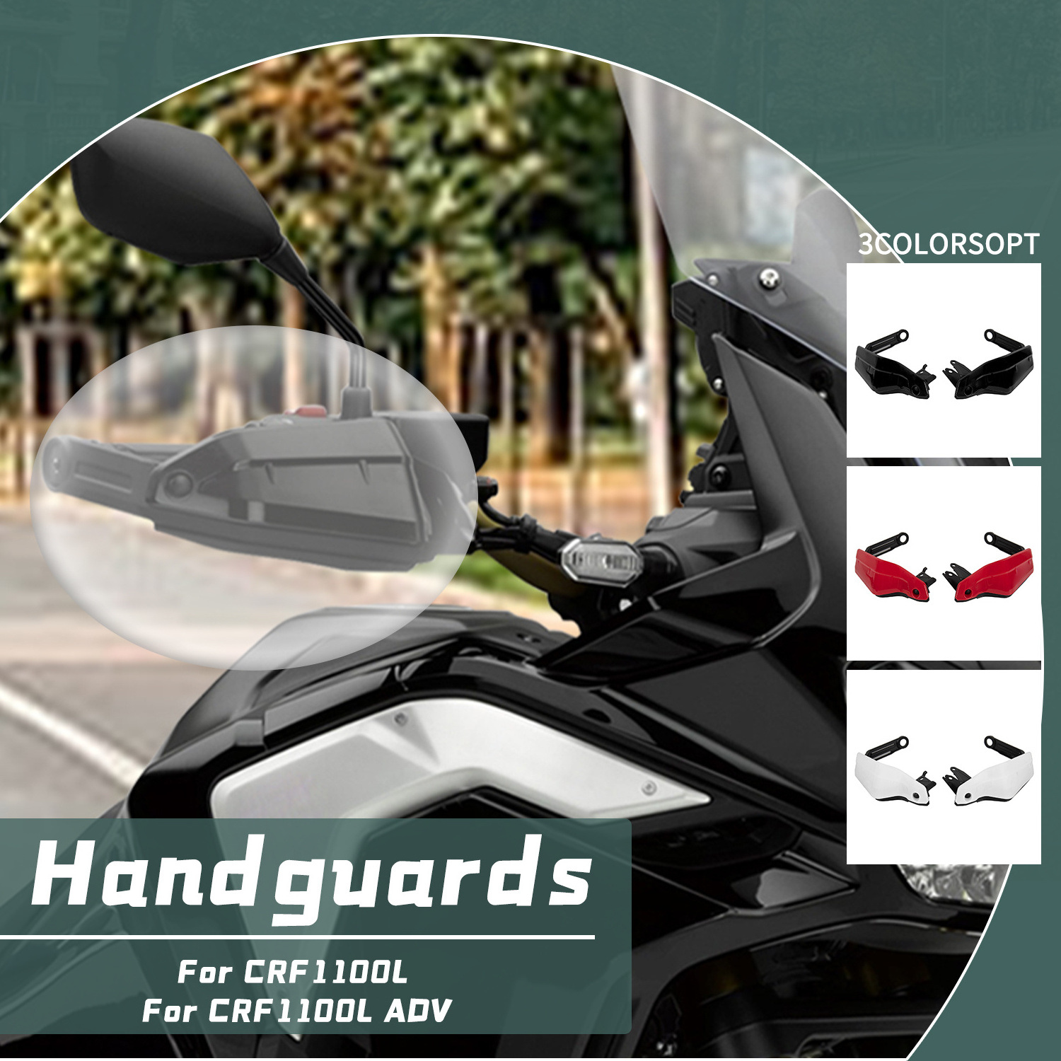 XXUN Motorcycle Parts Handguard Handlebar Hand Shield Protector for Honda CRF 1100L Africa Twin Adventure Sports 2020 2021