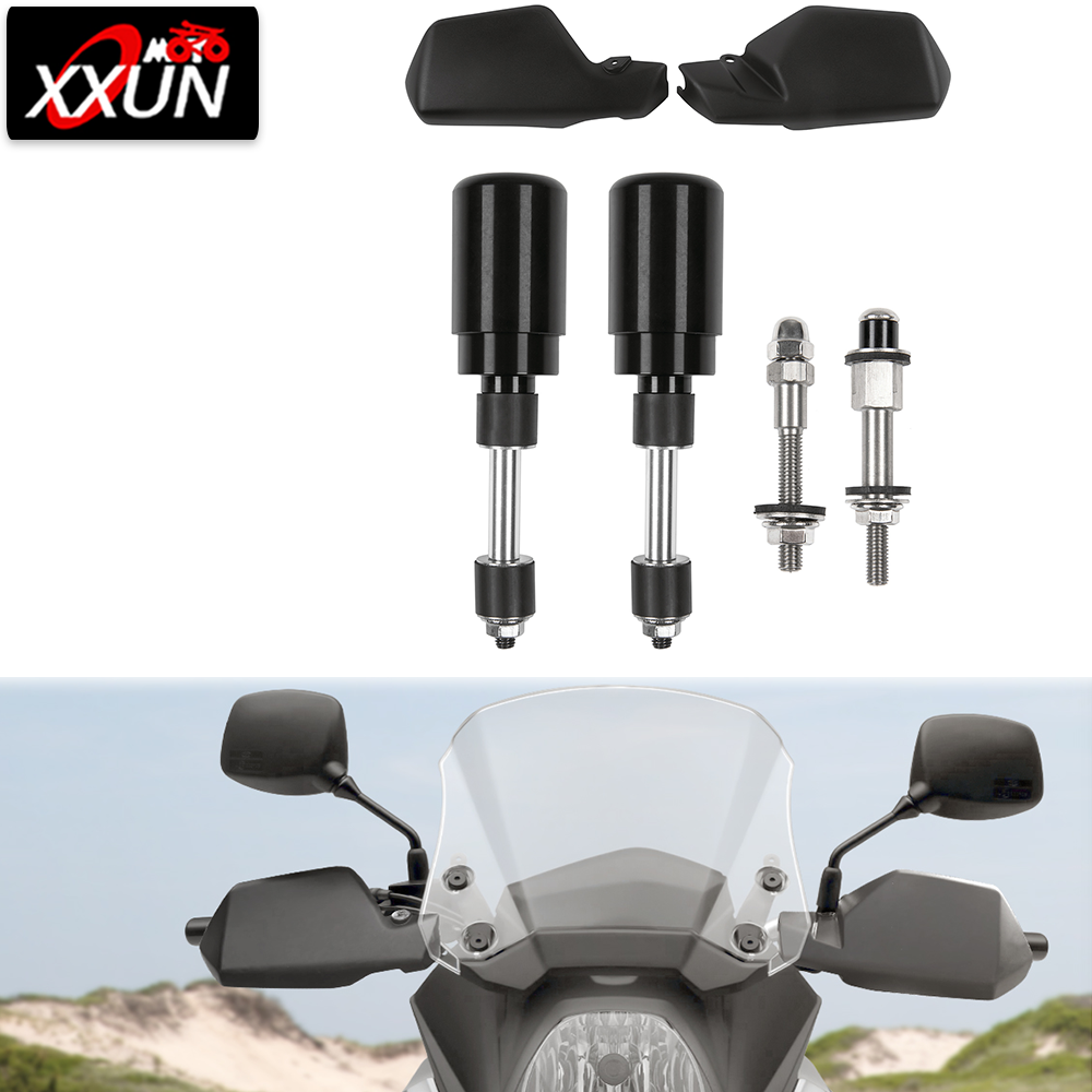 XXUN Motorcycle Handguard Set for Suzuki V-strom DL650 2004-2020 Handlebar Brush Hand Guards Wind Cold Protector Deflector