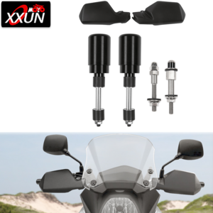 XXUN Motorcycle Handguard Set for Suzuki V-strom DL650 2004-2020 Handlebar Brush Hand Guards Wind Cold Protector Deflector