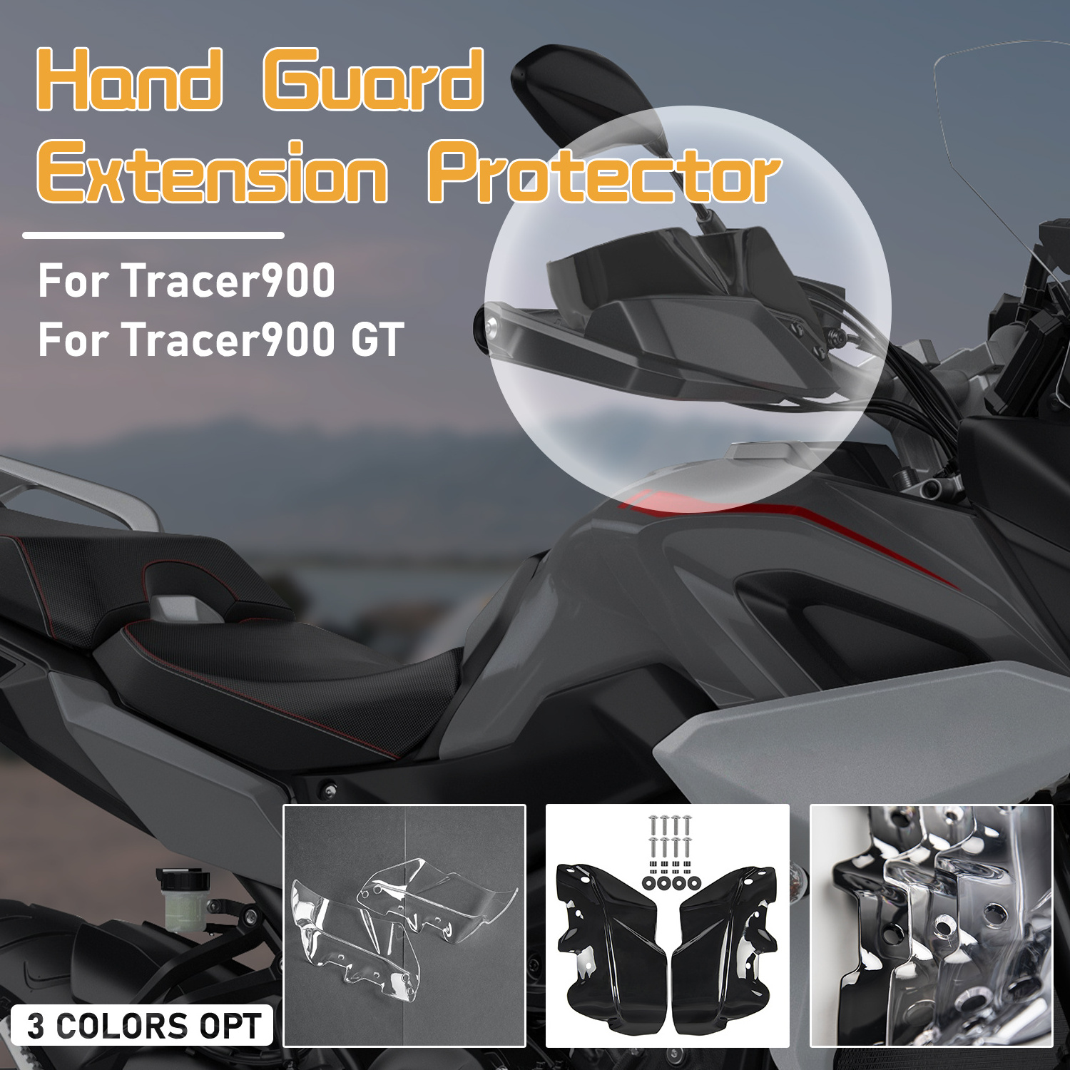 XXUN Motorcycle Accessories Handguard Extension Hand Shield for Yamaha Tracer 900 GT 2018 2019 2020 2021