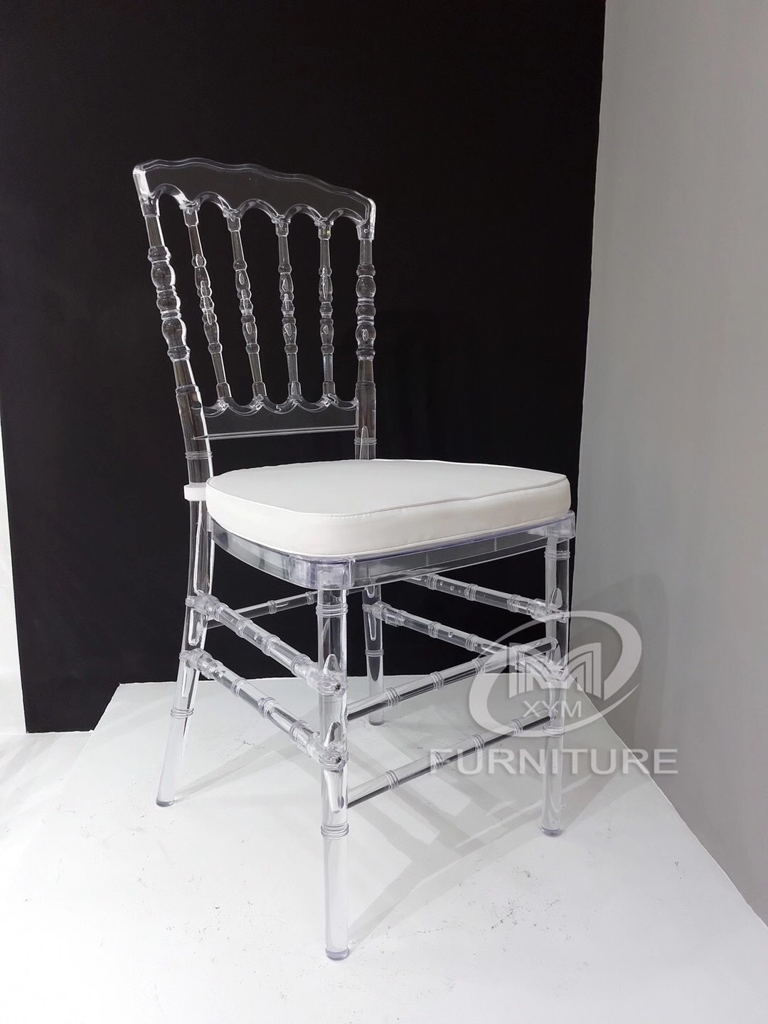 15 year manufacturer cheap acrylic clear napoleon chair for rental