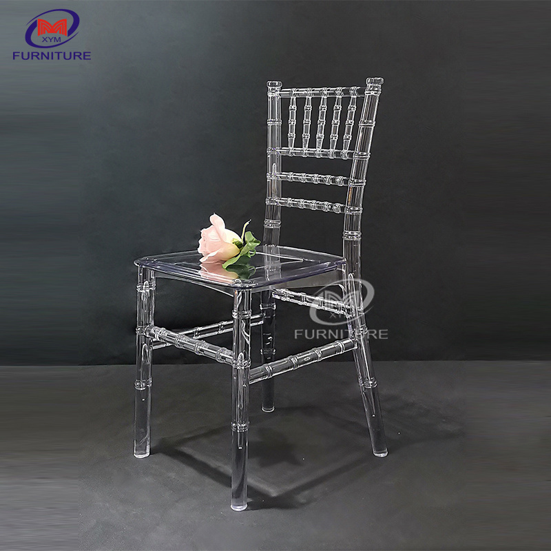 Wholesale event crystal acrylic pc pink kids seating stacking clear plastic chiavari chair for children