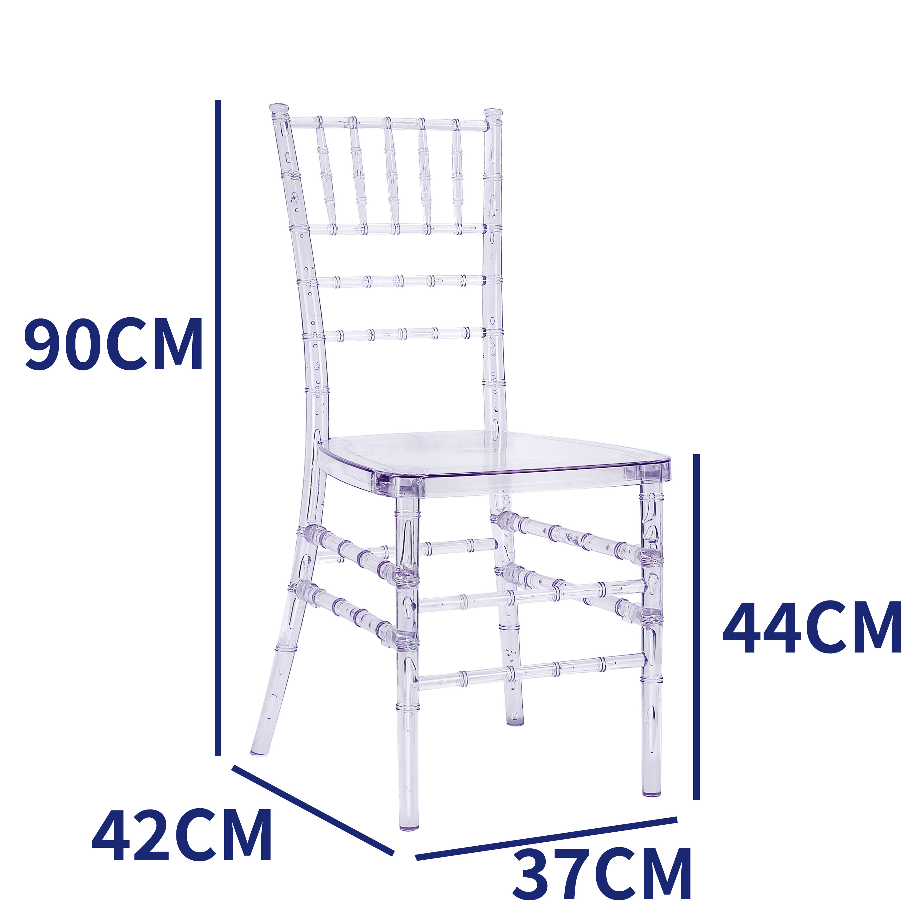 Wholesale White Plastic Monobloc Events Luxury Throne Chair Resin Stackable Wedding Banquet Tiffany Chiavari Chairs