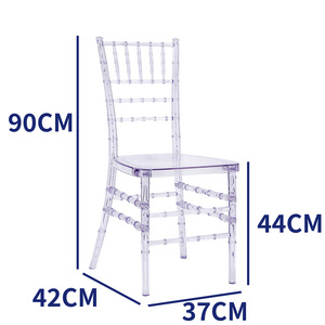 Wholesale White Plastic Monobloc Events Luxury Throne Chair Resin Stackable Wedding Banquet Tiffany Chiavari Chairs