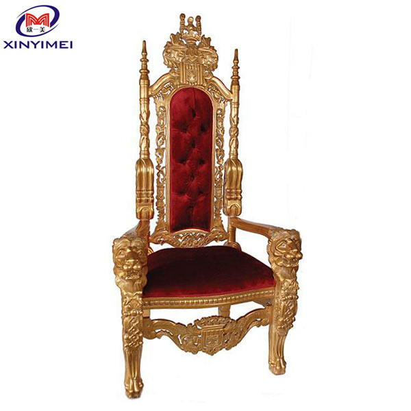 Hotel Furniture Royal Throne Chair for Wedding Antique Sino Perfect Furniture Wedding Luxury Traditional Furniture Trono