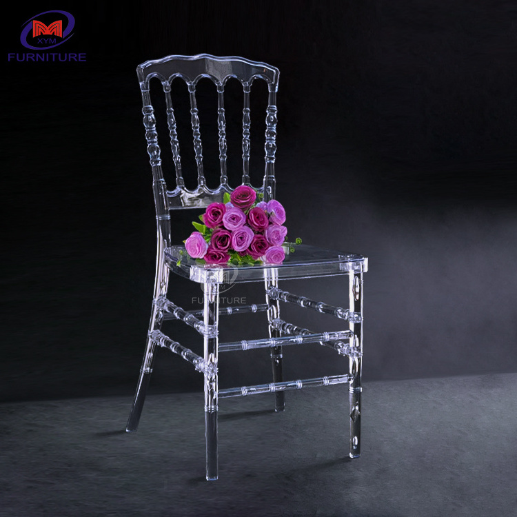 15 year manufacturer cheap acrylic clear napoleon chair for rental