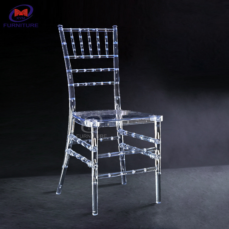 Silla Chiavari Chair Clear PC Wholesale Wedding Plastic Chair Dining Room Furniture Modern Hotel Chair Tiffany/ Resin China