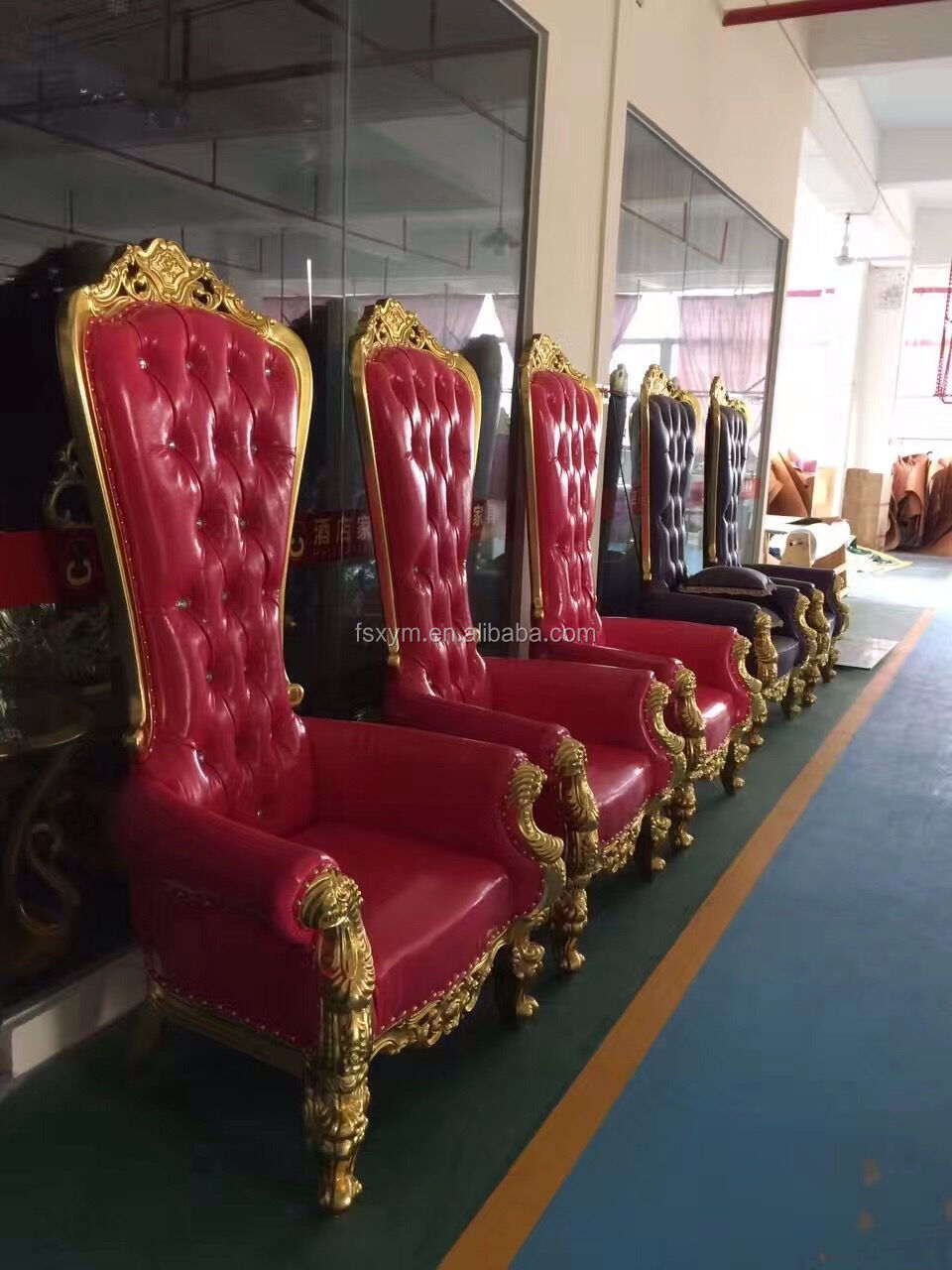 Hotel Furniture Royal Throne Chair for Wedding Antique Sino Perfect Furniture Wedding Luxury Traditional Furniture Trono