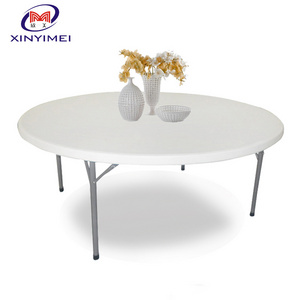 Hot sale dining used plastic folding round banquet wedding table