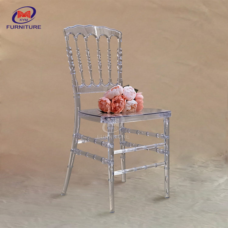 15 year manufacturer cheap acrylic clear napoleon chair for rental