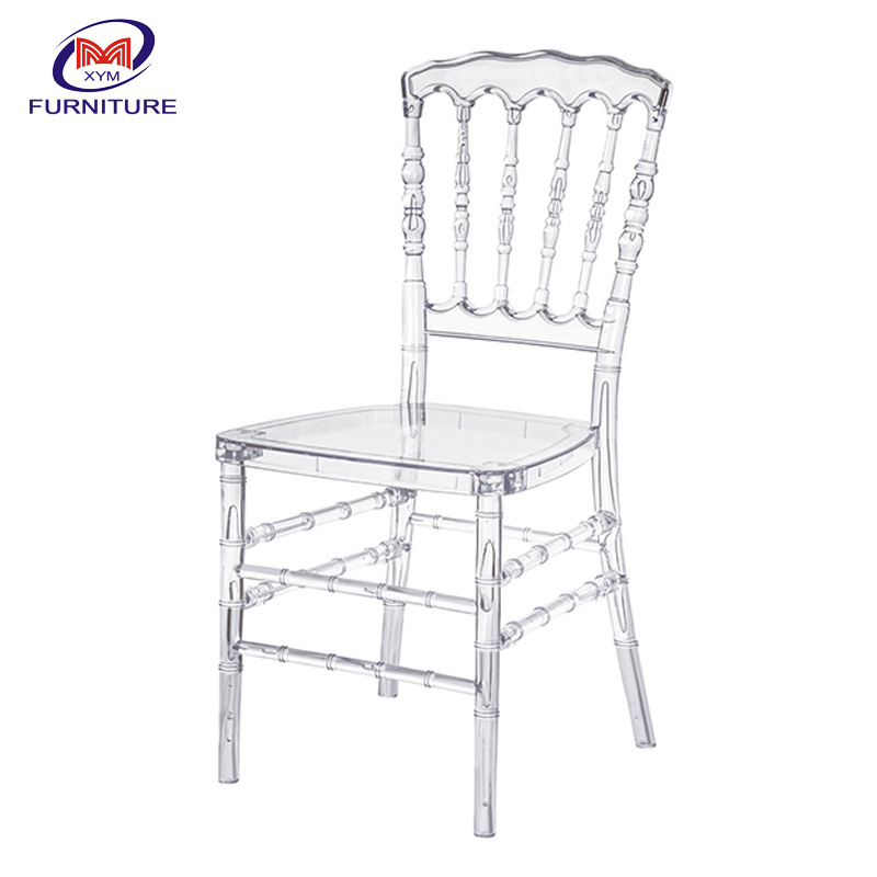 15 year manufacturer cheap acrylic clear napoleon chair for rental