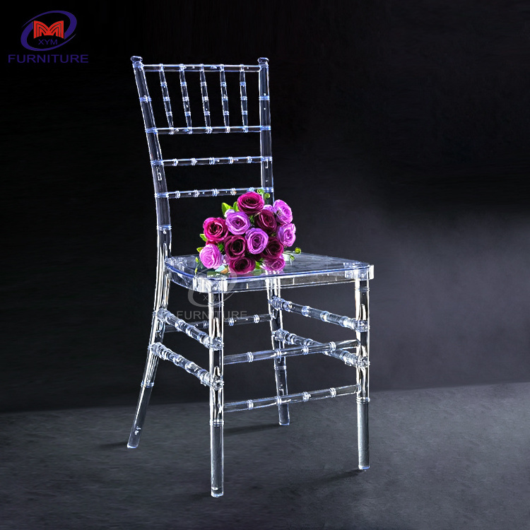 Silla Chiavari Chair Clear PC Wholesale Wedding Plastic Chair Dining Room Furniture Modern Hotel Chair Tiffany/ Resin China