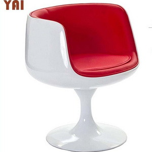 Cup Chair Upholstered Dining Wine Coffee Fabric Swivel Fiberglass Different Colors Nordic Leisure Dining Room Velvet Modern 0.31