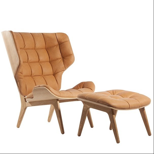 Modern lounge wood leisure accent Upholstered Living Room Mammoth chair